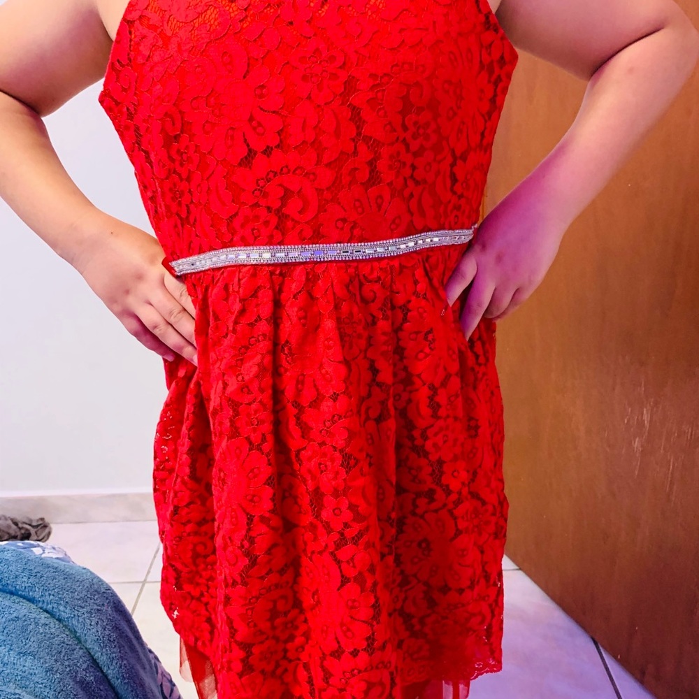 Red dress